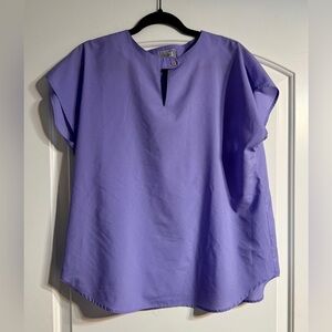 EllenB Women's Purple Short Sleeve Top